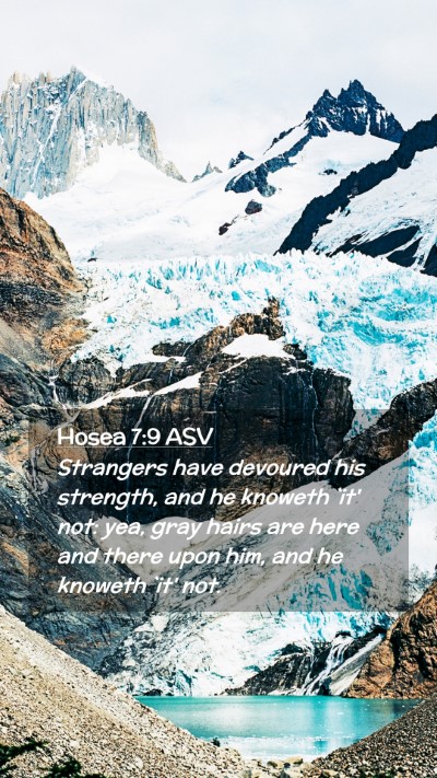 Picture 02 - Hosea 7:9 ASV Mobile Phone Wallpaper - Strangers have devoured his strength, and he - Mobile Bible Verse Wallpaper