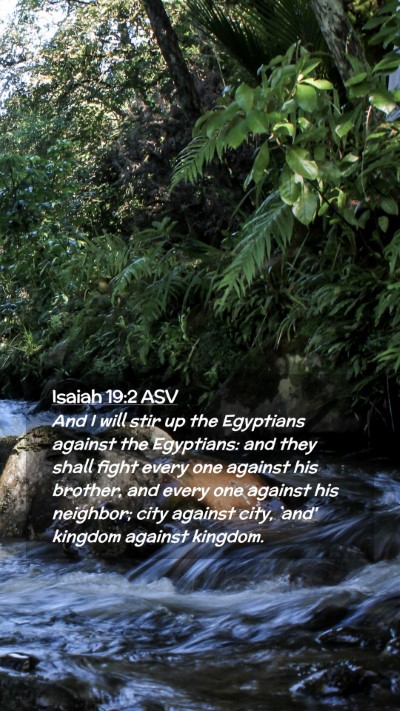 Picture 02 - Isaiah 19:2 ASV Mobile Phone Wallpaper - And I will stir up the Egyptians against the - Mobile Bible Verse Wallpaper