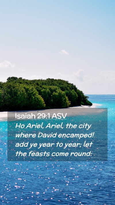 Picture 02 - Isaiah 29:1 ASV Mobile Phone Wallpaper - Ho Ariel, Ariel, the city where David encamped! - Mobile Bible Verse Wallpaper