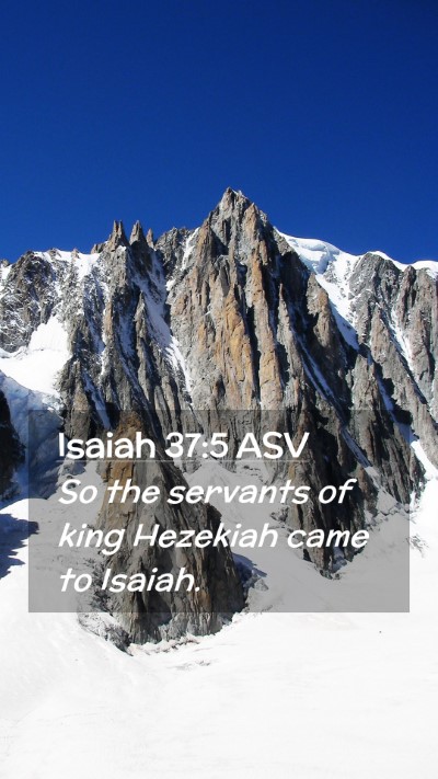 Picture 02 - Isaiah 37:5 ASV Mobile Phone Wallpaper - So the servants of king Hezekiah came to - Mobile Bible Verse Wallpaper
