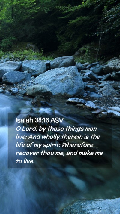 Picture 02 - Isaiah 38:16 ASV Mobile Phone Wallpaper - O Lord, by these things men live; And wholly - Mobile Bible Verse Wallpaper