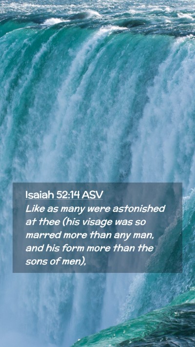 Picture 02 - Isaiah 52:14 ASV Mobile Phone Wallpaper - Like as many were astonished at thee (his visage - Mobile Bible Verse Wallpaper