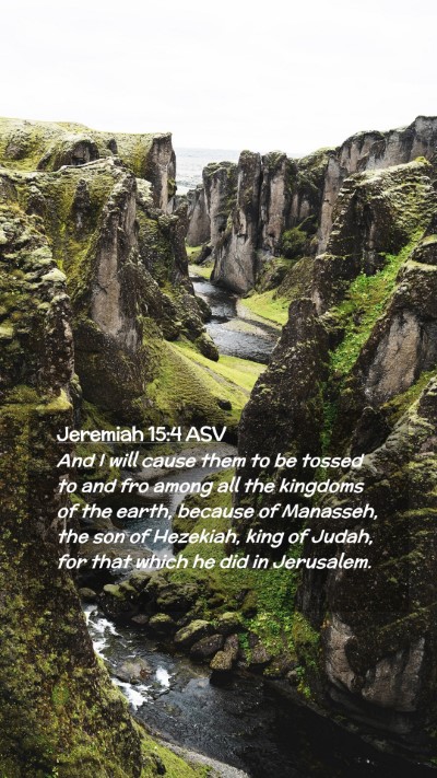 Picture 02 - Jeremiah 15:4 ASV Mobile Phone Wallpaper - And I will cause them to be tossed to and fro - Mobile Bible Verse Wallpaper