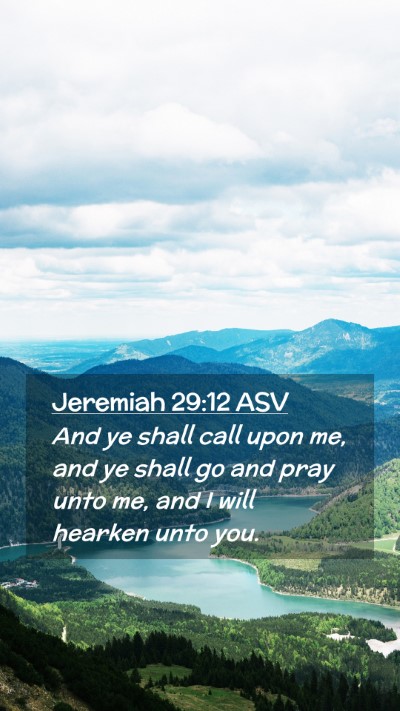 Picture 02 - Jeremiah 29:12 ASV Mobile Phone Wallpaper - And ye shall call upon me, and ye shall go and - Mobile Bible Verse Wallpaper