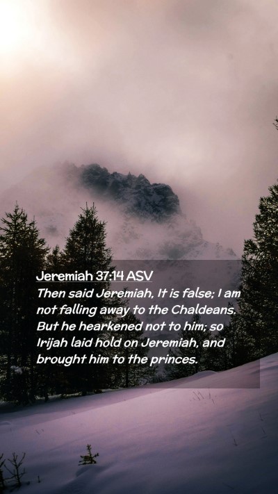 Picture 02 - Jeremiah 37:14 ASV Mobile Phone Wallpaper - Then said Jeremiah, It is false; I am not falling - Mobile Bible Verse Wallpaper