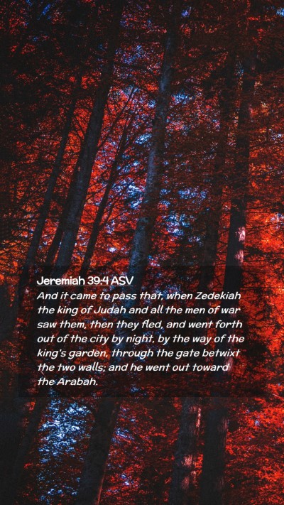 Picture 02 - Jeremiah 39:4 ASV Mobile Phone Wallpaper - And it came to pass that, when Zedekiah the king - Mobile Bible Verse Wallpaper