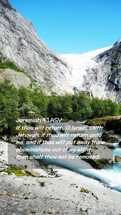 Picture 02 - Jeremiah 4:1 ASV Mobile Phone Wallpaper - If thou wilt return, O Israel, saith Jehovah, if - Mobile Bible Verse Wallpaper