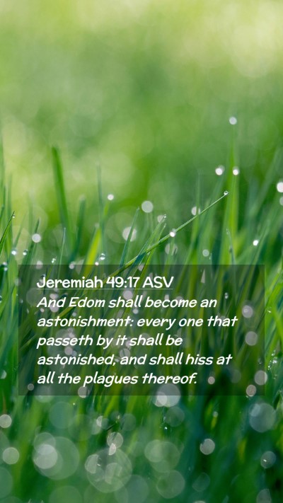 Picture 02 - Jeremiah 49:17 ASV Mobile Phone Wallpaper - And Edom shall become an astonishment: every one - Mobile Bible Verse Wallpaper