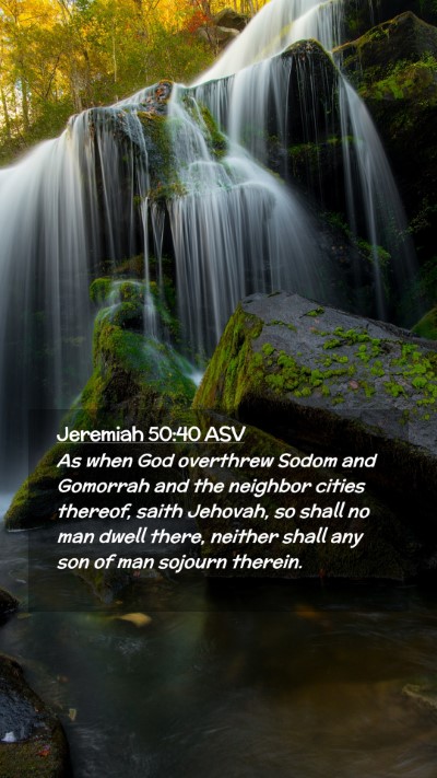 Picture 02 - Jeremiah 50:40 ASV Mobile Phone Wallpaper - As when God overthrew Sodom and Gomorrah and the - Mobile Bible Verse Wallpaper