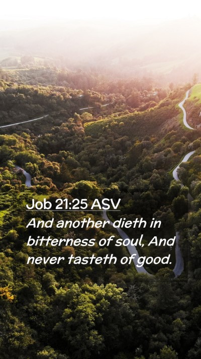 Picture 02 - Job 21:25 ASV Mobile Phone Wallpaper - And another dieth in bitterness of soul, And - Mobile Bible Verse Wallpaper