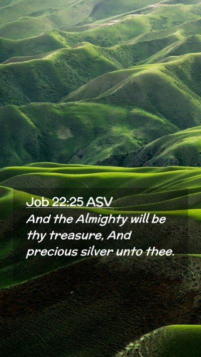 Picture 02 - Job 22:25 ASV Mobile Phone Wallpaper - And the Almighty will be thy treasure, And - Mobile Bible Verse Wallpaper