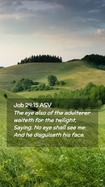 Picture 02 - Job 24:15 ASV Mobile Phone Wallpaper - The eye also of the adulterer waiteth for the - Mobile Bible Verse Wallpaper
