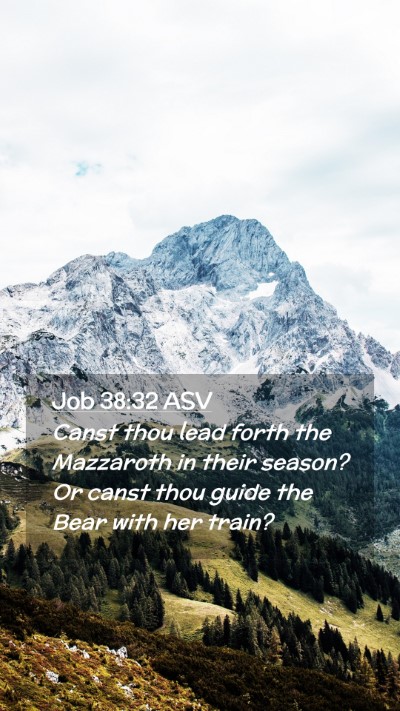 Picture 02 - Job 38:32 ASV Mobile Phone Wallpaper - Canst thou lead forth the Mazzaroth in their - Mobile Bible Verse Wallpaper