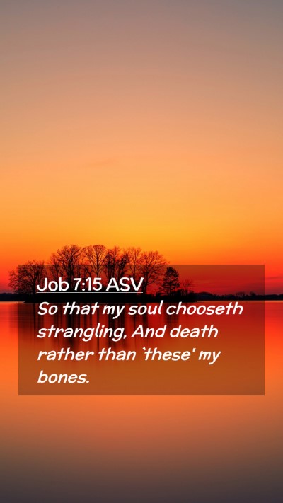 Picture 02 - Job 7:15 ASV Mobile Phone Wallpaper - So that my soul chooseth strangling, And death - Mobile Bible Verse Wallpaper