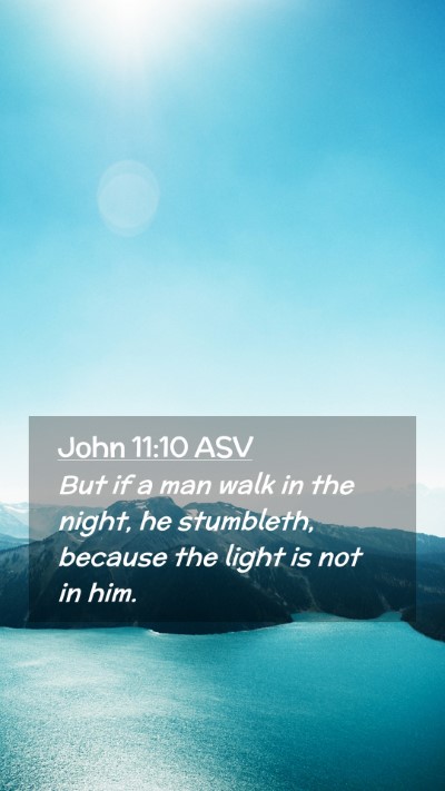 Picture 02 - John 11:10 ASV Mobile Phone Wallpaper - But if a man walk in the night, he stumbleth, - Mobile Bible Verse Wallpaper