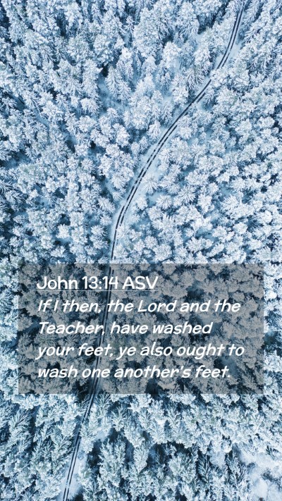 Picture 02 - John 13:14 ASV Mobile Phone Wallpaper - If I then, the Lord and the Teacher, have washed - Mobile Bible Verse Wallpaper
