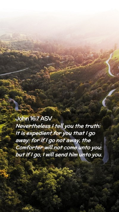 Picture 02 - John 16:7 ASV Mobile Phone Wallpaper - Nevertheless I tell you the truth: It is - Mobile Bible Verse Wallpaper