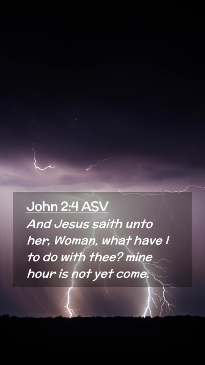 Picture 02 - John 2:4 ASV Mobile Phone Wallpaper - And Jesus saith unto her, Woman, what have I to - Mobile Bible Verse Wallpaper