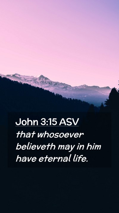 Picture 02 - John 3:15 ASV Mobile Phone Wallpaper - that whosoever believeth may in him have eternal - Mobile Bible Verse Wallpaper