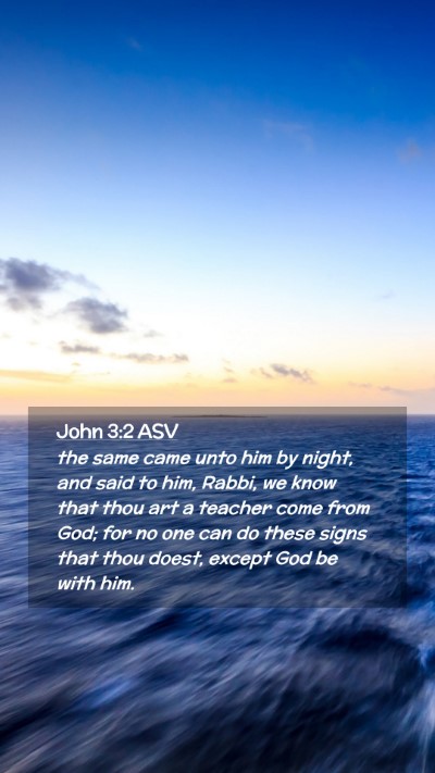 Picture 02 - John 3:2 ASV Mobile Phone Wallpaper - the same came unto him by night, and said to him, - Mobile Bible Verse Wallpaper