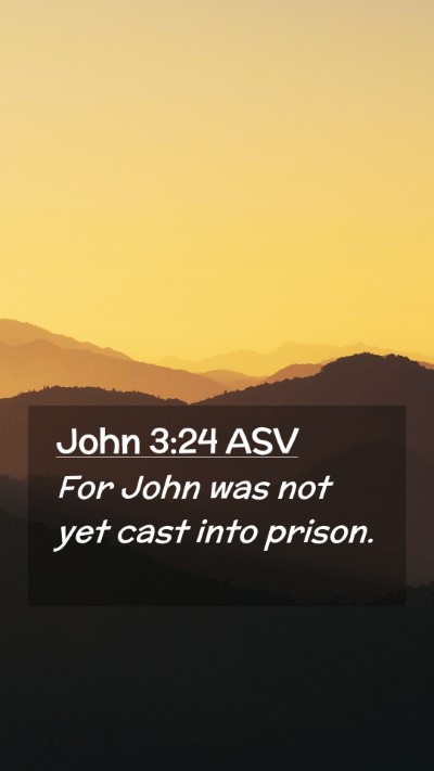 Picture 02 - John 3:24 ASV Mobile Phone Wallpaper - For John was not yet cast into - Mobile Bible Verse Wallpaper