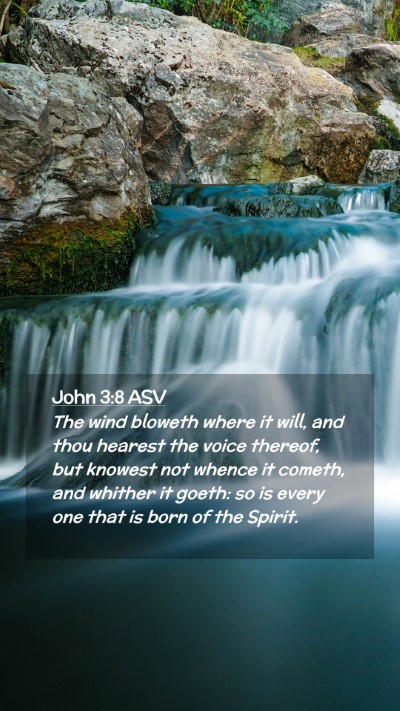 Picture 02 - John 3:8 ASV Mobile Phone Wallpaper - The wind bloweth where it will, and thou hearest - Mobile Bible Verse Wallpaper