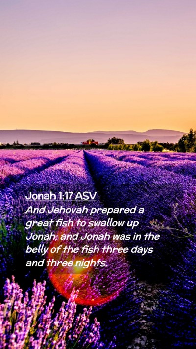 Picture 02 - Jonah 1:17 ASV Mobile Phone Wallpaper - And Jehovah prepared a great fish to swallow up - Mobile Bible Verse Wallpaper