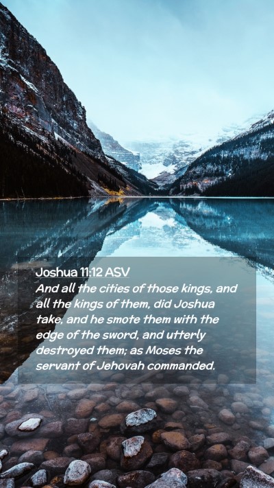 Picture 02 - Joshua 11:12 ASV Mobile Phone Wallpaper - And all the cities of those kings, and all the - Mobile Bible Verse Wallpaper