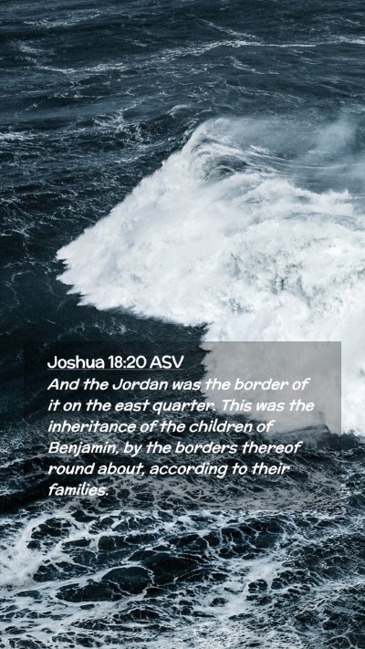 Picture 02 - Joshua 18:20 ASV Mobile Phone Wallpaper - And the Jordan was the border of it on the east - Mobile Bible Verse Wallpaper