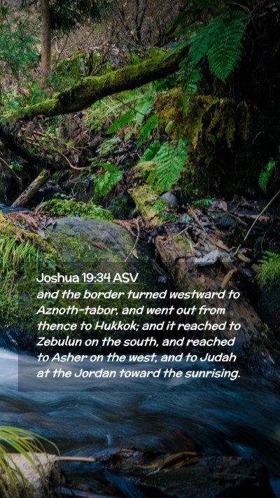 Picture 02 - Joshua 19:34 ASV Mobile Phone Wallpaper - and the border turned westward to Aznoth-tabor, - Mobile Bible Verse Wallpaper