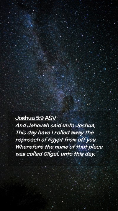 Picture 02 - Joshua 5:9 ASV Mobile Phone Wallpaper - And Jehovah said unto Joshua, This day have I - Mobile Bible Verse Wallpaper