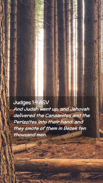 Picture 02 - Judges 1:4 ASV Mobile Phone Wallpaper - And Judah went up; and Jehovah delivered the - Mobile Bible Verse Wallpaper