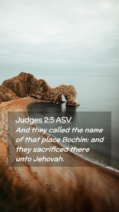 Picture 02 - Judges 2:5 ASV Mobile Phone Wallpaper - And they called the name of that place Bochim: - Mobile Bible Verse Wallpaper