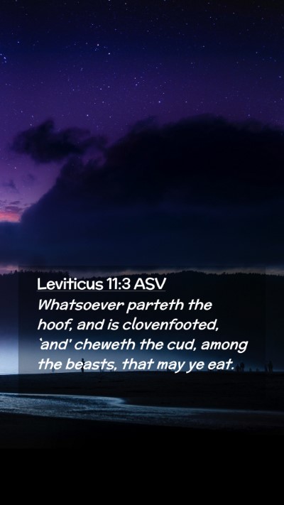 Picture 02 - Leviticus 11:3 ASV Mobile Phone Wallpaper - Whatsoever parteth the hoof, and is clovenfooted, - Mobile Bible Verse Wallpaper