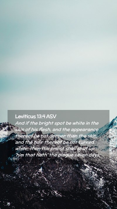 Picture 02 - Leviticus 13:4 ASV Mobile Phone Wallpaper - And if the bright spot be white in the skin of - Mobile Bible Verse Wallpaper