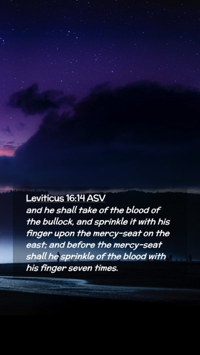 Picture 02 - Leviticus 16:14 ASV Mobile Phone Wallpaper - and he shall take of the blood of the bullock, - Mobile Bible Verse Wallpaper