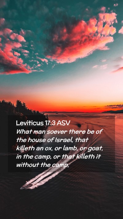 Picture 02 - Leviticus 17:3 ASV Mobile Phone Wallpaper - What man soever there be of the house of Israel, - Mobile Bible Verse Wallpaper