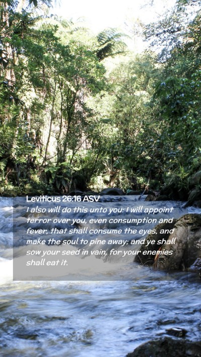 Picture 02 - Leviticus 26:16 ASV Mobile Phone Wallpaper - I also will do this unto you: I will appoint - Mobile Bible Verse Wallpaper