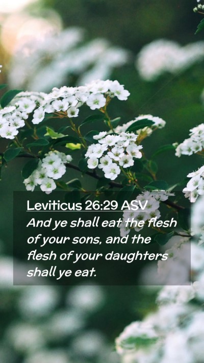 Picture 02 - Leviticus 26:29 ASV Mobile Phone Wallpaper - And ye shall eat the flesh of your sons, and the - Mobile Bible Verse Wallpaper