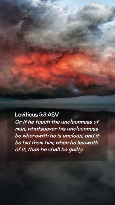 Picture 02 - Leviticus 5:3 ASV Mobile Phone Wallpaper - Or if he touch the uncleanness of man, whatsoever - Mobile Bible Verse Wallpaper