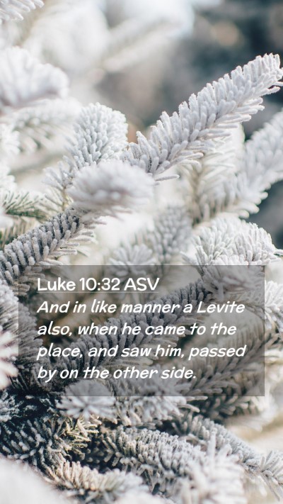 Picture 02 - Luke 10:32 ASV Mobile Phone Wallpaper - And in like manner a Levite also, when he came to - Mobile Bible Verse Wallpaper