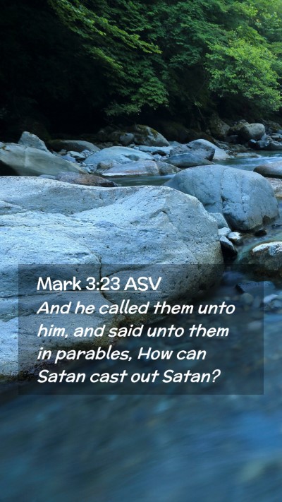 Picture 02 - Mark 3:23 ASV Mobile Phone Wallpaper - And he called them unto him, and said unto them - Mobile Bible Verse Wallpaper