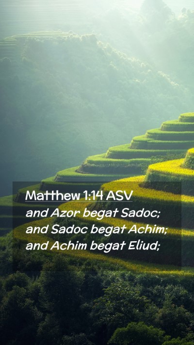 Picture 02 - Matthew 1:14 ASV Mobile Phone Wallpaper - and Azor begat Sadoc; and Sadoc begat Achim; and - Mobile Bible Verse Wallpaper