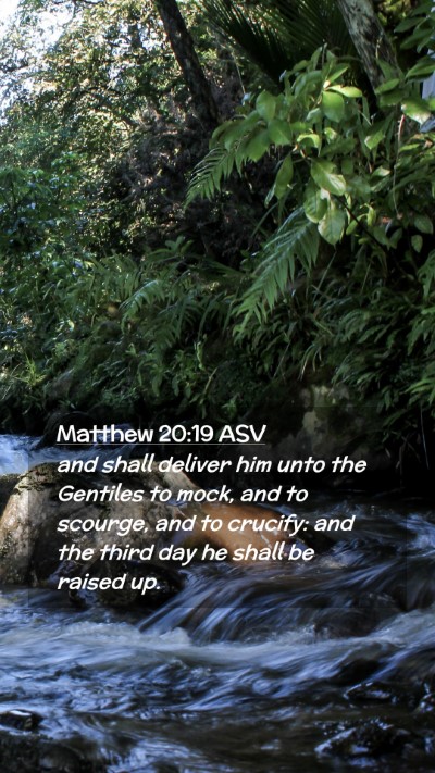 Picture 02 - Matthew 20:19 ASV Mobile Phone Wallpaper - and shall deliver him unto the Gentiles to mock, - Mobile Bible Verse Wallpaper