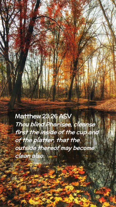 Picture 02 - Matthew 23:26 ASV Mobile Phone Wallpaper - Thou blind Pharisee, cleanse first the inside of - Mobile Bible Verse Wallpaper