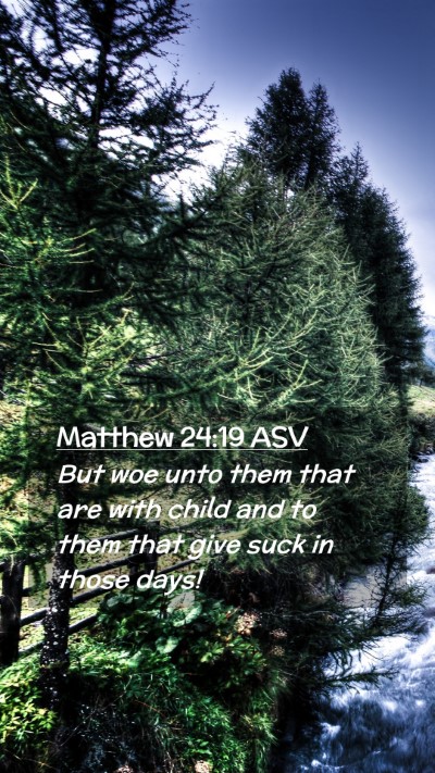 Picture 02 - Matthew 24:19 ASV Mobile Phone Wallpaper - But woe unto them that are with child and to them - Mobile Bible Verse Wallpaper