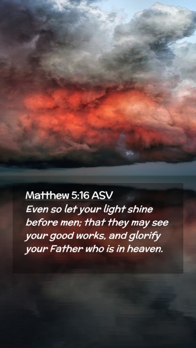 Picture 02 - Matthew 5:16 ASV Mobile Phone Wallpaper - Even so let your light shine before men; that - Mobile Bible Verse Wallpaper