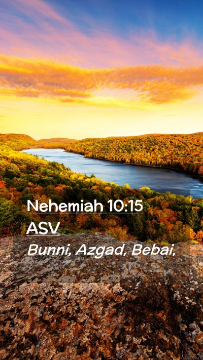 Picture 02 - Nehemiah 10:15 ASV Mobile Phone Wallpaper - Bunni, Azgad, - Mobile Bible Verse Wallpaper