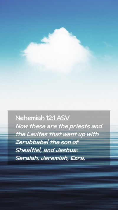 Picture 02 - Nehemiah 12:1 ASV Mobile Phone Wallpaper - Now these are the priests and the Levites that - Mobile Bible Verse Wallpaper