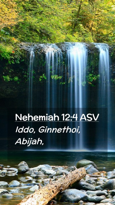 Picture 02 - Nehemiah 12:4 ASV Mobile Phone Wallpaper - Iddo, Ginnethoi, - Mobile Bible Verse Wallpaper